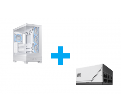 GPLAY x ASUS A31 PLUS ARGB - White + ASUS PRIME 850W 80+ Gold PCIe 5.1 Fully Modular