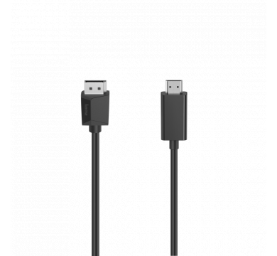 Hama Video Cable, DisplayPort Plug - HDMI Plug