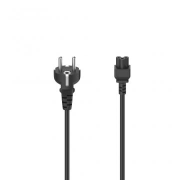 Hama Mains Cable, Plug with Earth Contact - 3-Pin Socket (Cloverleaf)