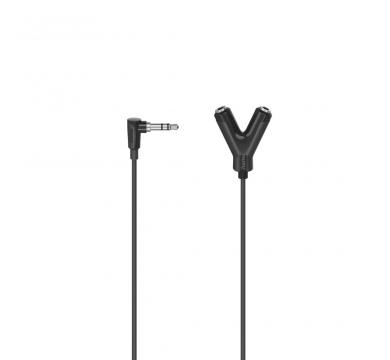 Hama Audio Adapter, 3.5 mm Jack Plug - 2 x 3.5 mm Jack Socket