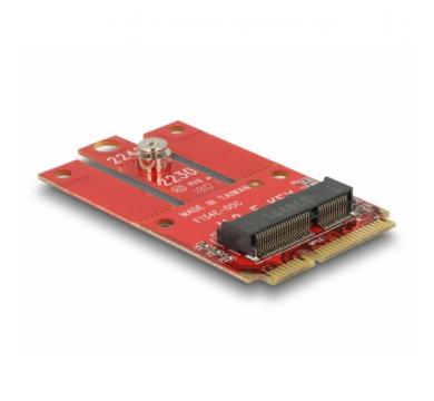 Delock Adapter Mini PCIe > M.2 Key E slot