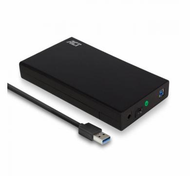 ACT 3.5" SATA hard drive enclosure, screwless, USB 3.2 Gen1
