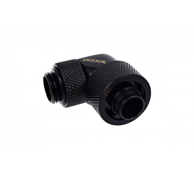 Alphacool Eiszapfen 16/10mm compression fitting 90° rotatable G1/4 - deep black