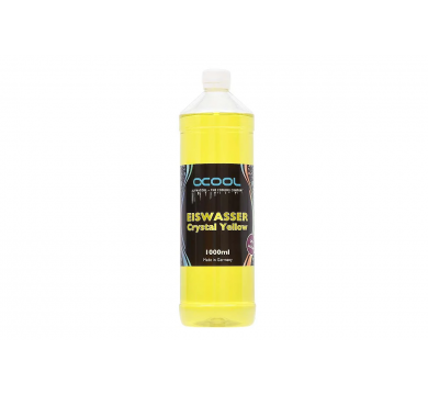 Alphacool Eiswasser Crystal Yellow UV-active premixed coolant 1000ml