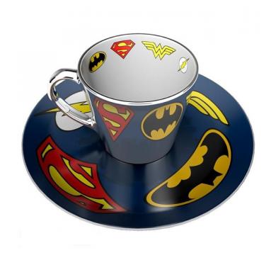 Abystyle DC COMICS Mirror mug & plate set Logo