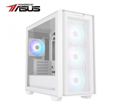 Powered by Asus GPLAY CRUSHER R7 RX9060XT WHITE
