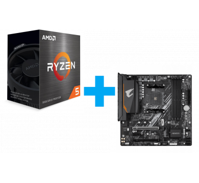 AMD Ryzen 5 5500 + GIGABYTE B550M AORUS ELITE