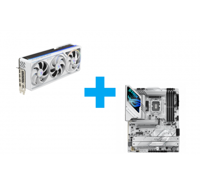 ASUS ROG ASTRAL GeForce RTX 5080 White Edition OC + ASUS ROG STRIX Z890-А GAMING WIFI