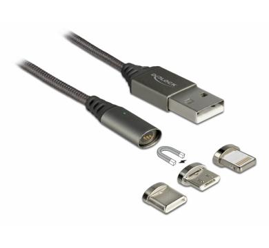 Delock Magnetic USB Charging Cable Set