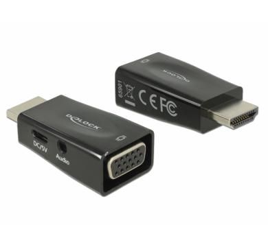 Delock Adapter HDMI-A male > VGA female with Audio