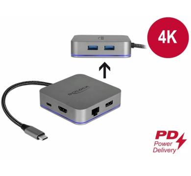 Delock USB Type-C Docking Station for Mobile Devices 4K - HDMI / Hub / LAN / PD 3.0