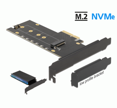Delock PCI Express x4 Card to 1 x internal NVMe M.2