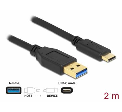 Delock SuperSpeed USB (USB 3.2 Gen 2) Cable Type-A to USB Type-C