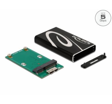 Delock External Enclosure SuperSpeed USB for mSATA SSD