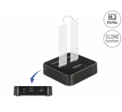 Delock M.2 Docking Station for 2 x M.2 NVMe PCIe SSD