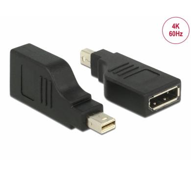 Delock Adapter mini DisplayPort 1.2 male > DisplayPort female 4K 90°