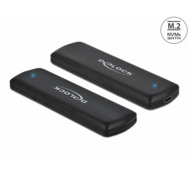 Delock External USB Type-C Combo Enclosure for M.2 NVMe PCIe or SATA SSD