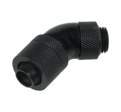 Alphacool 13/10 compression fitting 45° revolvable G1/4 - Deep Black