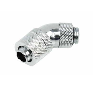 Alphacool HF 13/10 compression fitting 45° revolvable G1/4 - Chrome