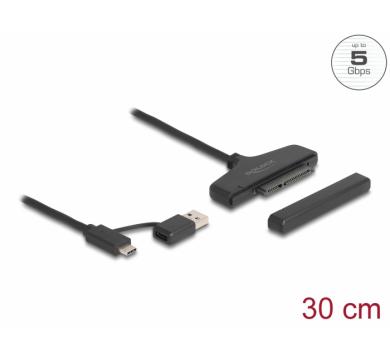 Delock USB to SATA 6 Gb/s Converter with USB Type-C or USB Type-A connector