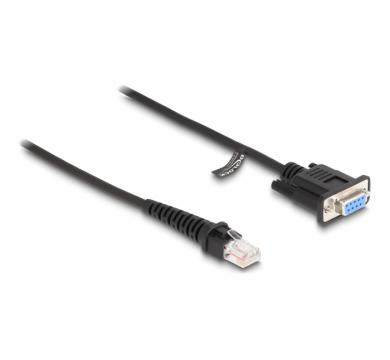 Delock Coiled Cable RJ50 male to D-Sub 9 female