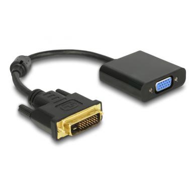 Delock Adapter DVI-D 24+1 male to VGA female black
