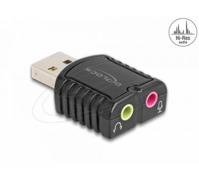 Delock External USB Sound Card 24 bit / 96 kHz Plug & Play