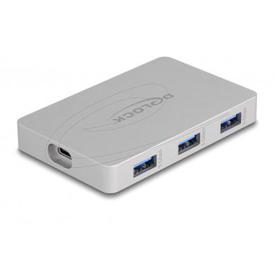 Delock 7 Port USB Hub with 4 x USB Type-C female and 3 x USB Type-A female with PD 82W