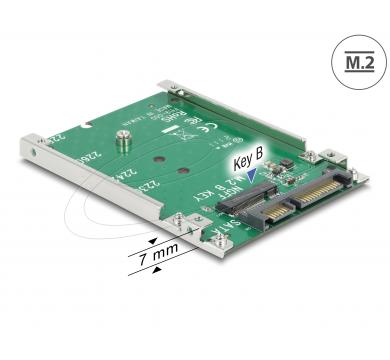 Delock 2.5″ Converter SATA 22 pin > 1 x M.2 key B
