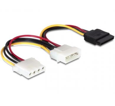 DeLock Power 4 pin to SATA 15 pin + 4 pin