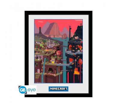 GBEYE MINECRAFT - Framed print "World"