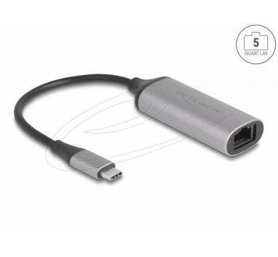 Delock USB Type-C Network Adapter 5 Gigabit LAN 1 x RJ45