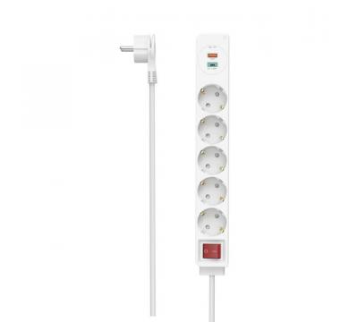 Hama power strip 5-way USB-C/A 18W PD/QC