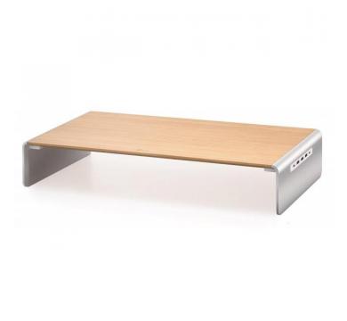 j5create Wood Monitor Stand with Docking Station