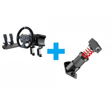 MOZA R5 Bundle R5 Base + ES Wheel + SR-P Lite Double + R5 Table Clamp for PC + Performance KIt for SR-P Lite