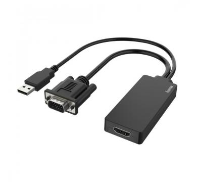 Hama Video Adapter VGA+USB Plug - HDMI Socket