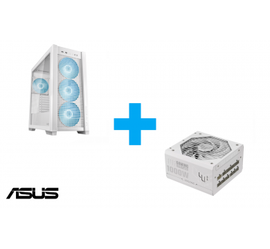 ASUS TUF GAMING GT302 Tempered Glass + ASUS TUF Gaming White 1000W GOLD