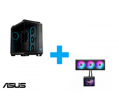 ASUS TUF Gaming GT502 Horizon ARGB Black Edition + ASUS ROG Ryuo IV SLC 360 ARGB 6.67" Curved AMOLED Display