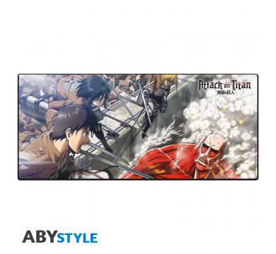 Abystyle ATTACK ON TITAN Gaming Mousepad XXL Eren vs Colossal Titan
