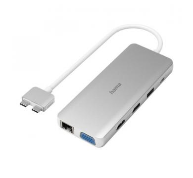Hama USB-C Hub, "Connect2Mac", multiport for Apple MacBook Air & Pro, 12 ports