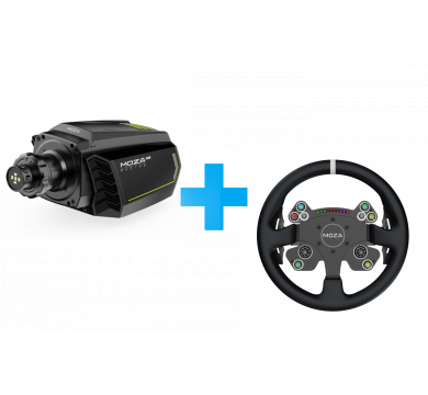MOZA R16 V2 Wheel Base + CS V2P Steering Wheel