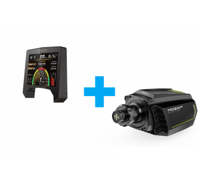 MOZA RM High-Definition Digital Dashboard + R16 V2 Wheel Base