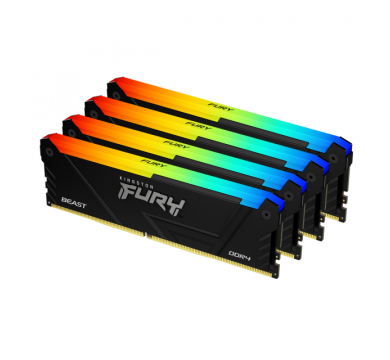 Kingston FURY Beast RGB Black 64GB (4x16GB) 3200MT/s DDR4