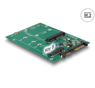 Delock Converter SATA 22 pin > 1 x M.2 + 1 x mSATA