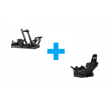 Next Level Racing Elite Formula Sim Racing Seat + Next Level Racing F-GT Elite - Wheel Plate Edition