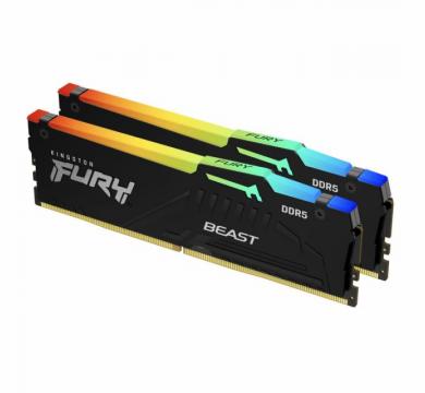 Kingston FURY Beast Black RGB 64GB (2x32GB) 6000MT/s DDR5