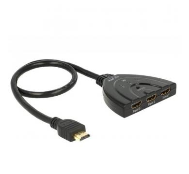 Delock HDMI UHD Switch 3 x HDMI in 1 x HDMI out 4K
