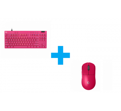 Logitech G Pro X Superlight 2 Wireless Magenta + Logitech G Pro X RAPID TKL Magnetic Analog Switch Magenta