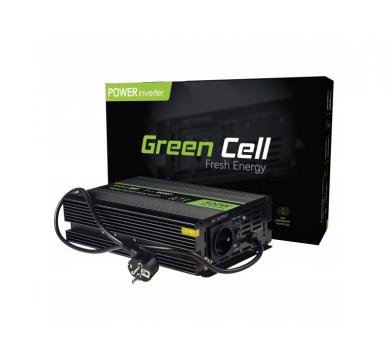 Green Cell Car Power Inverter Converter 12V to 230V Pure sine 300W/600W
