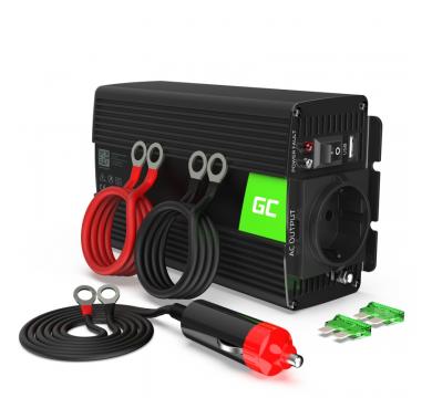 Green Cell Car Power Inverter Converter 24V to 230V 500W/1000W